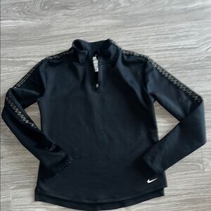NIKE Black Long Sleeve Pullover with Stitch Detail